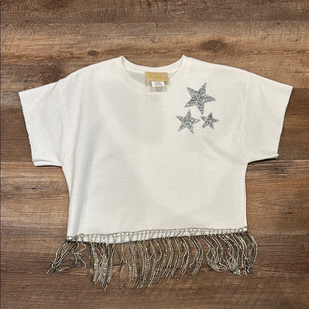 White Star Fringe Kids Top